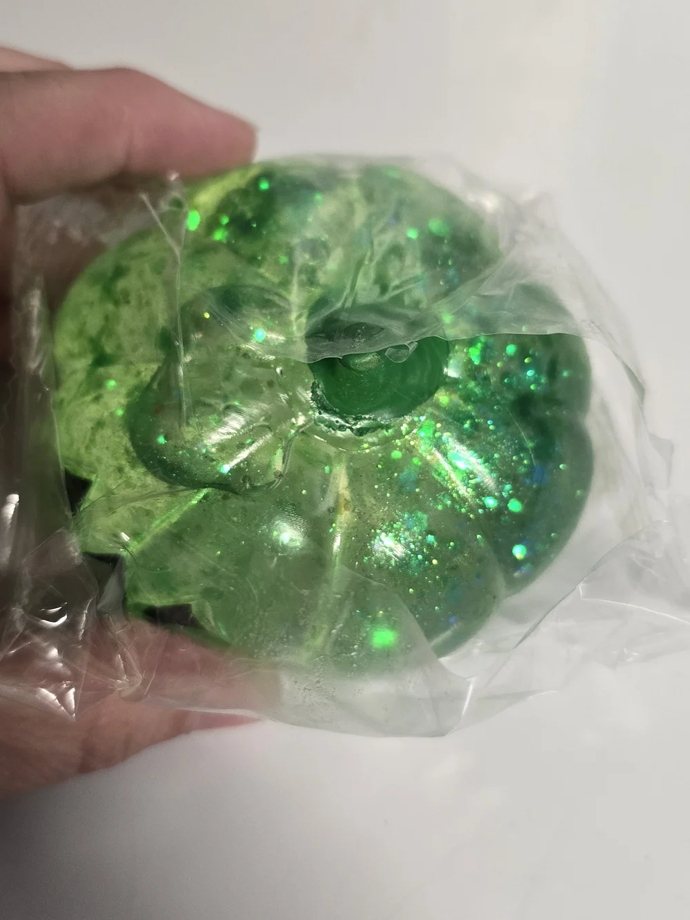 Green Jack O Lantern Sugar Squishy Toy